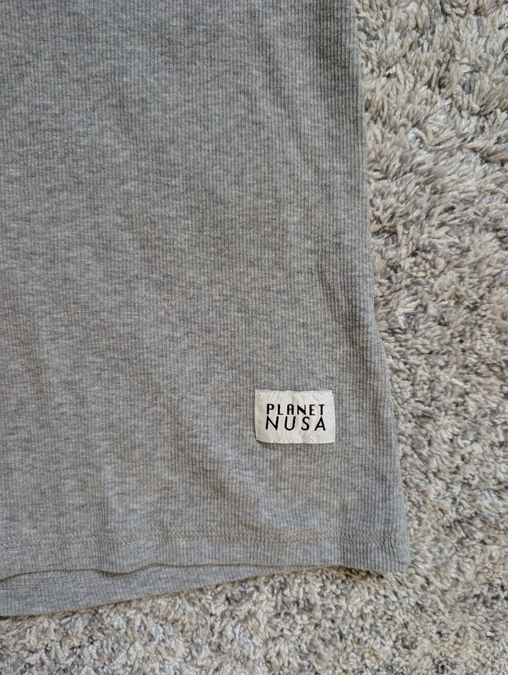 Planet Nusa Grey Ribbed Baby TShirt - Picture 2 of 7